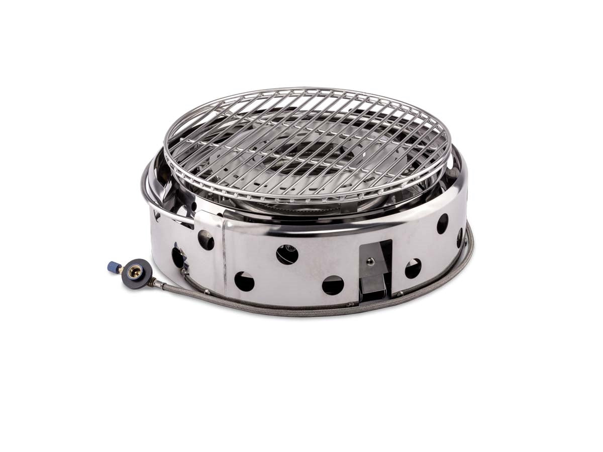 Petromax Atago GG28 accensione piezoelettrica griglia acciaio inox