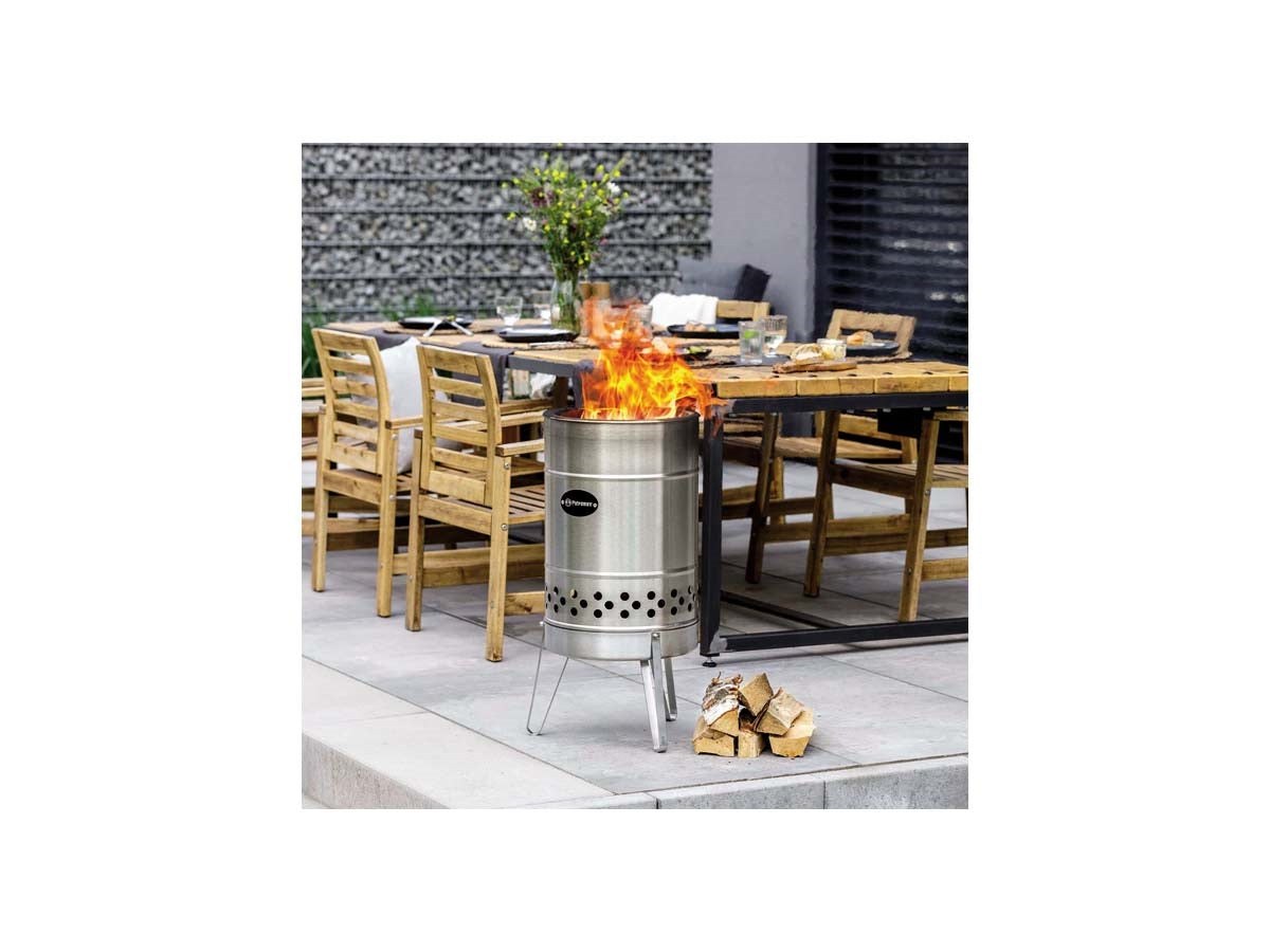 Petromax Fire Barrel Pyron PYRON-PX braciere esterno doppia parete