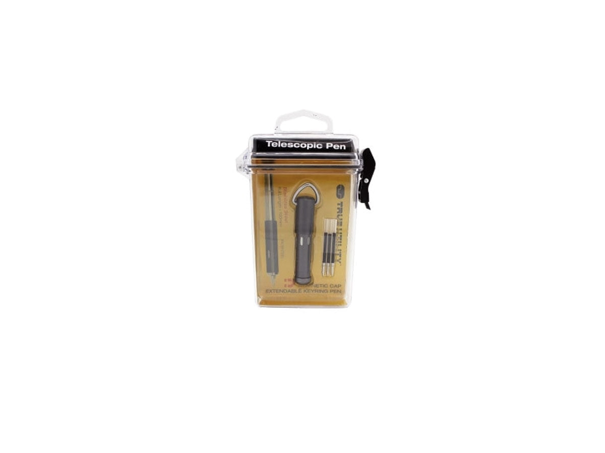 True Utility TELESCOPIC PEN Hardcase - confezione con 3 refills inclusi