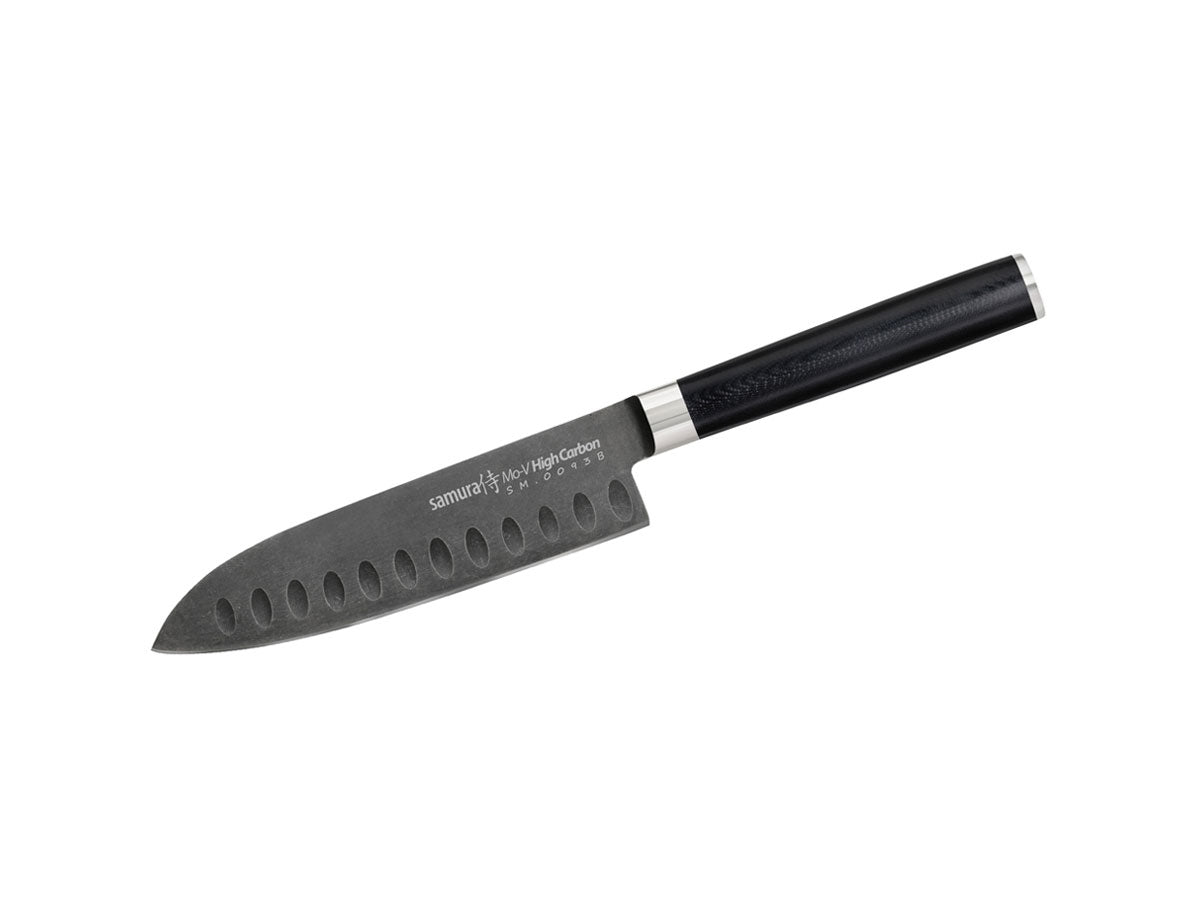 Samura Mo-V Stonewash Small Santoku(Santoku knife hollow ground)CM13,8 SM-0093B