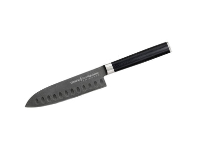 Samura Mo-V Stonewash Small Santoku(Santoku knife hollow ground)CM13,8 SM-0093B