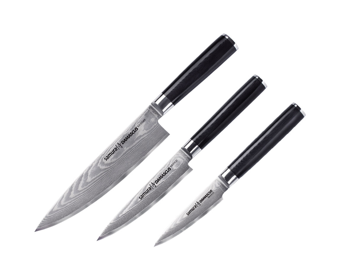 Samura Damascus Set 3 Pz (CUOCO-FILETTARE-SPELUCCHINO) SD-0230