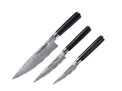Samura Damascus Set 3 Pz (CUOCO-FILETTARE-SPELUCCHINO) SD-0230