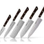 Samura Harakiri Set 5(SPELUCCHINO-CUOCO-FILETTARE-SANTOKU-NAKIRI)Black SHR-0250B