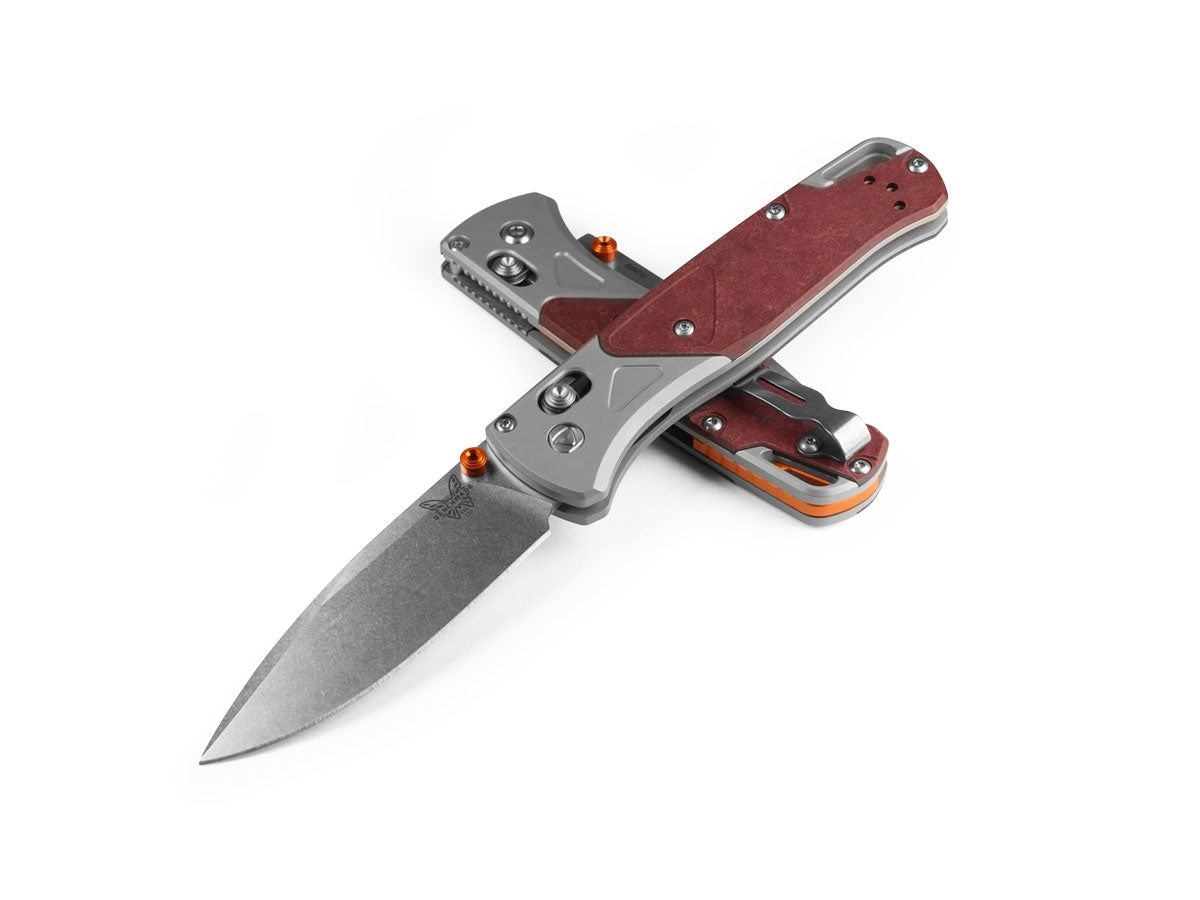 Benchmade Bugout 535-09 Gray Aluminium / Redstone Richlite - foto 2
