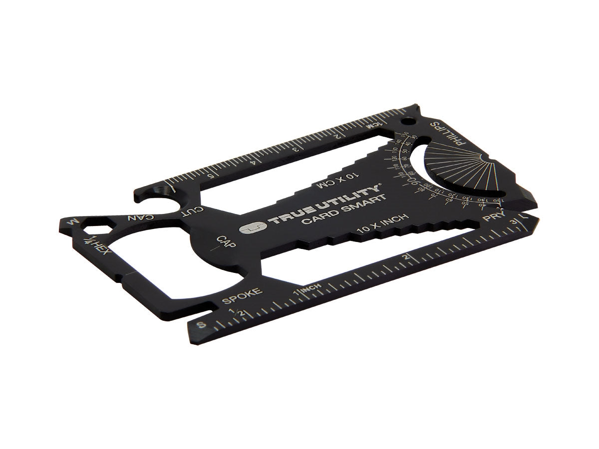 True Utility CARDSMART multi-tool a scheda 30 funzioni stainless steel 86x54 mm