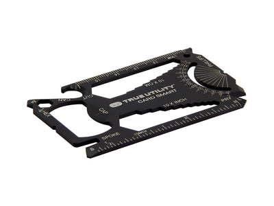 True Utility CARDSMART multi-tool a scheda 30 funzioni stainless steel 86x54 mm