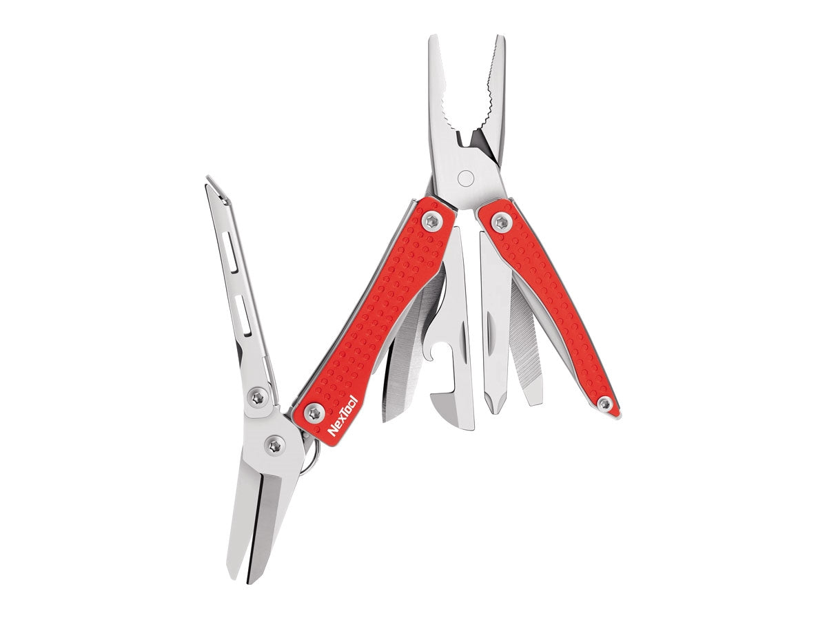 Nextool Mini Flagship Multi Tool rosso NE20051, 10 funzioni acciaio 420J2