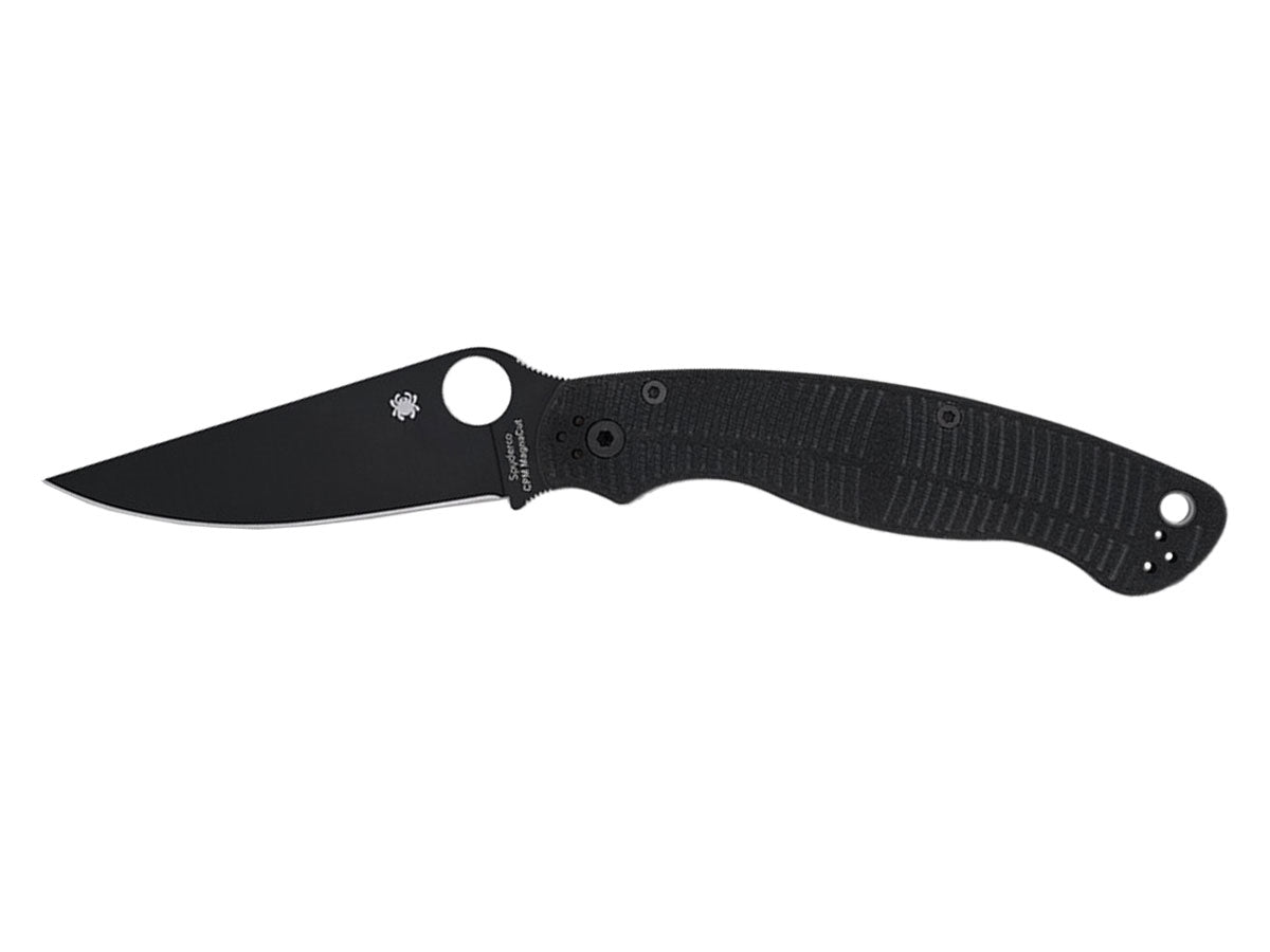 Spyderco Military 2 Salt C36GMCBKP2 lama CPM MagnaCut DLC, manico G-10 nero peel-ply