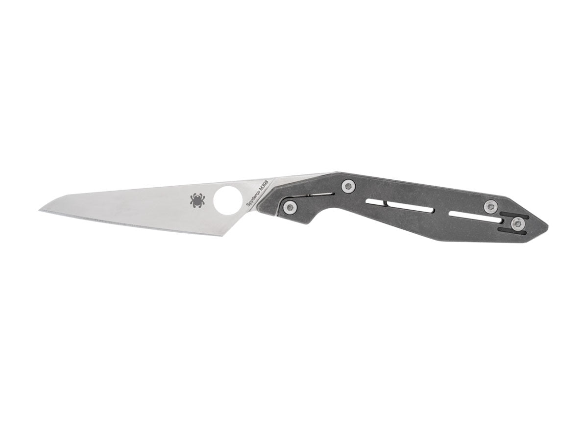 Spyderco NAND C270TIP manico titanio, lama M398, meccanismo SLIPIT senza blocco
