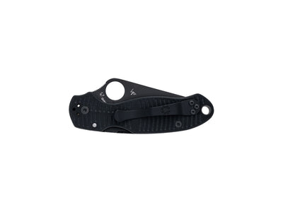 Spyderco Para 3 Salt C223GMCBKP dettaglio lama MagnaCut DLC e G-10 peel-ply