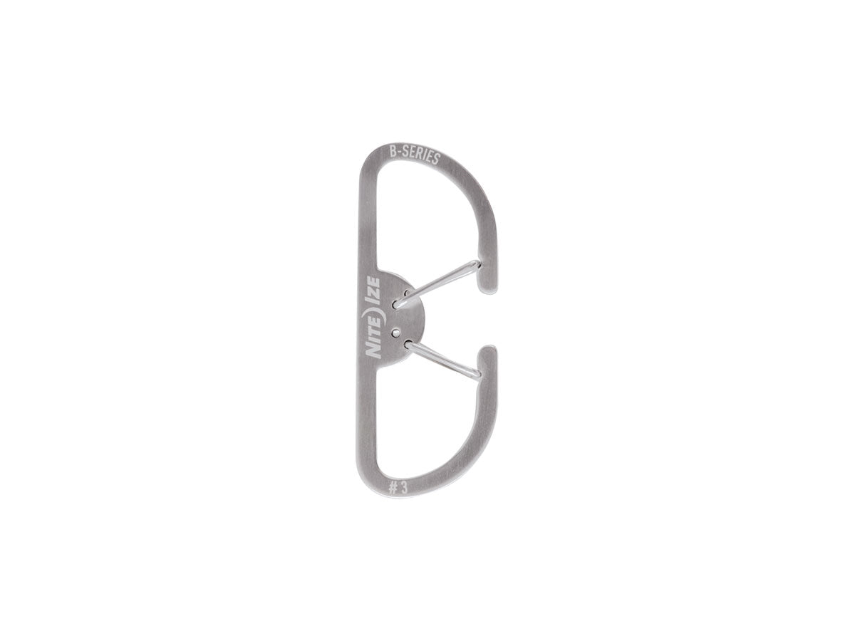Niteize B-Series Dual Carabiner #3 Ss Stainless BS3-11-R3
