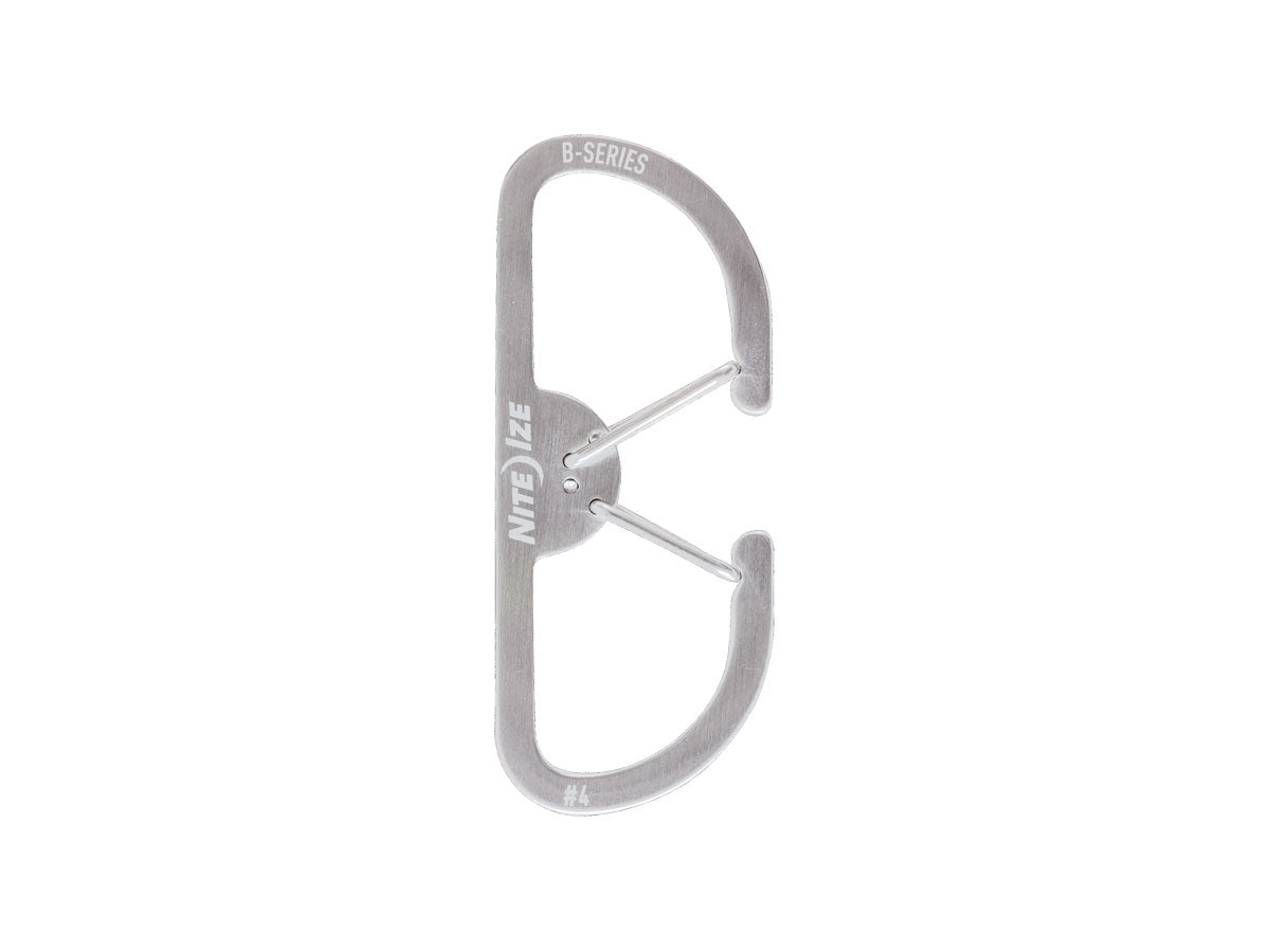 Niteize B-Series Dual Carabiner #4 Ss Stainless BS4-11-R3