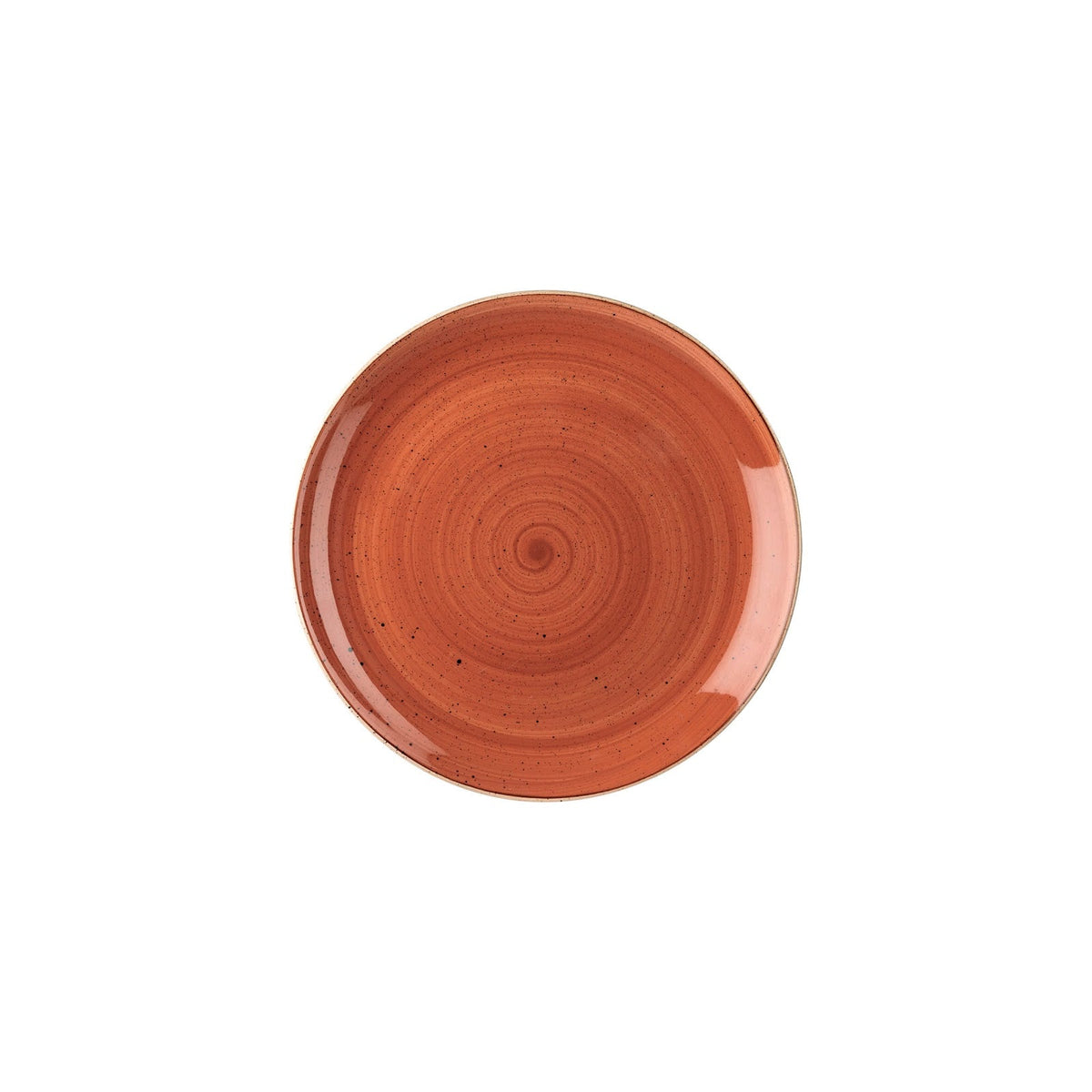 Churchill Stonecast Arancio Mattone Puntinato Piatto Pane Ø 16,5 cm 12 Pezzi