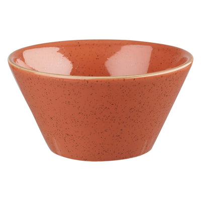 Churchill Stonecast Arancio Mattone Puntinato Coppetta Svasata 12,1x6,5 cm 12 Pezzi