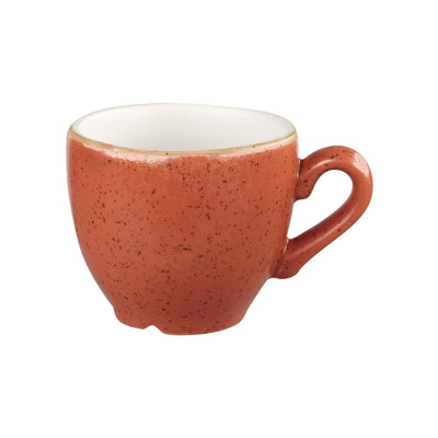 Churchill Stonecast Arancio Mattone Puntinato Tazzina Caffè 10 cl 12 Pezzi