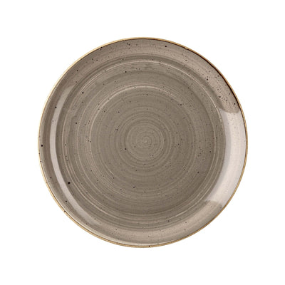 Churchill Stonecast Grigio Puntinato Piatto Piano Ø 26 cm 12 Pezzi