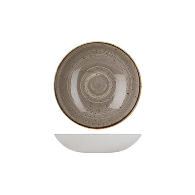 Churchill Stonecast Grigio Puntinato Piatto Fondo Ø 18,2 cm 12 Pezzi