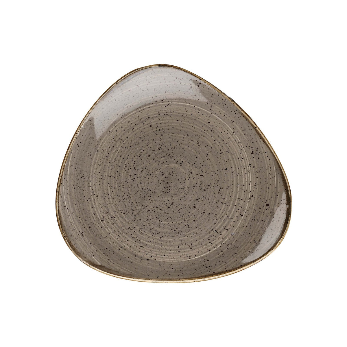 Churchill Stonecast Grigio Piatto Piano Triangolare Ø 26,5 cm 12 Pezzi