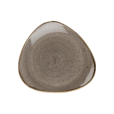 Churchill Stonecast Grigio Piatto Piano Triangolare Ø 26,5 cm 12 Pezzi