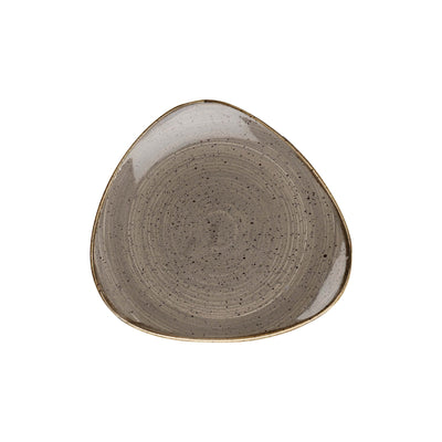 Churchill Stonecast Grigio Piatto Piano Triangolare Ø 22,9 cm 12 Pezzi
