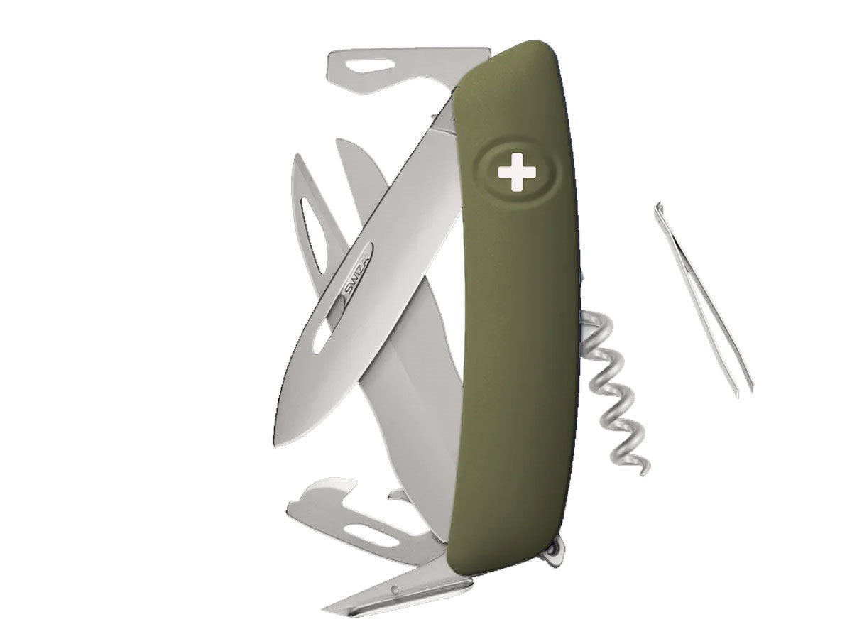 Swiza D07R Am Scissors Olive (KNR.0116.1050)