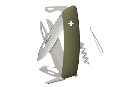 Swiza D07R Am Scissors Olive (KNR.0116.1050)