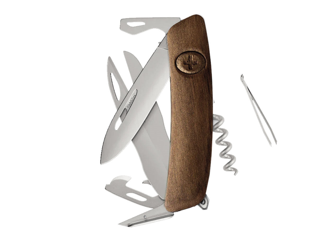 Swiza D07R Am Scissors Wood Walnut (KNR.0116.6300)