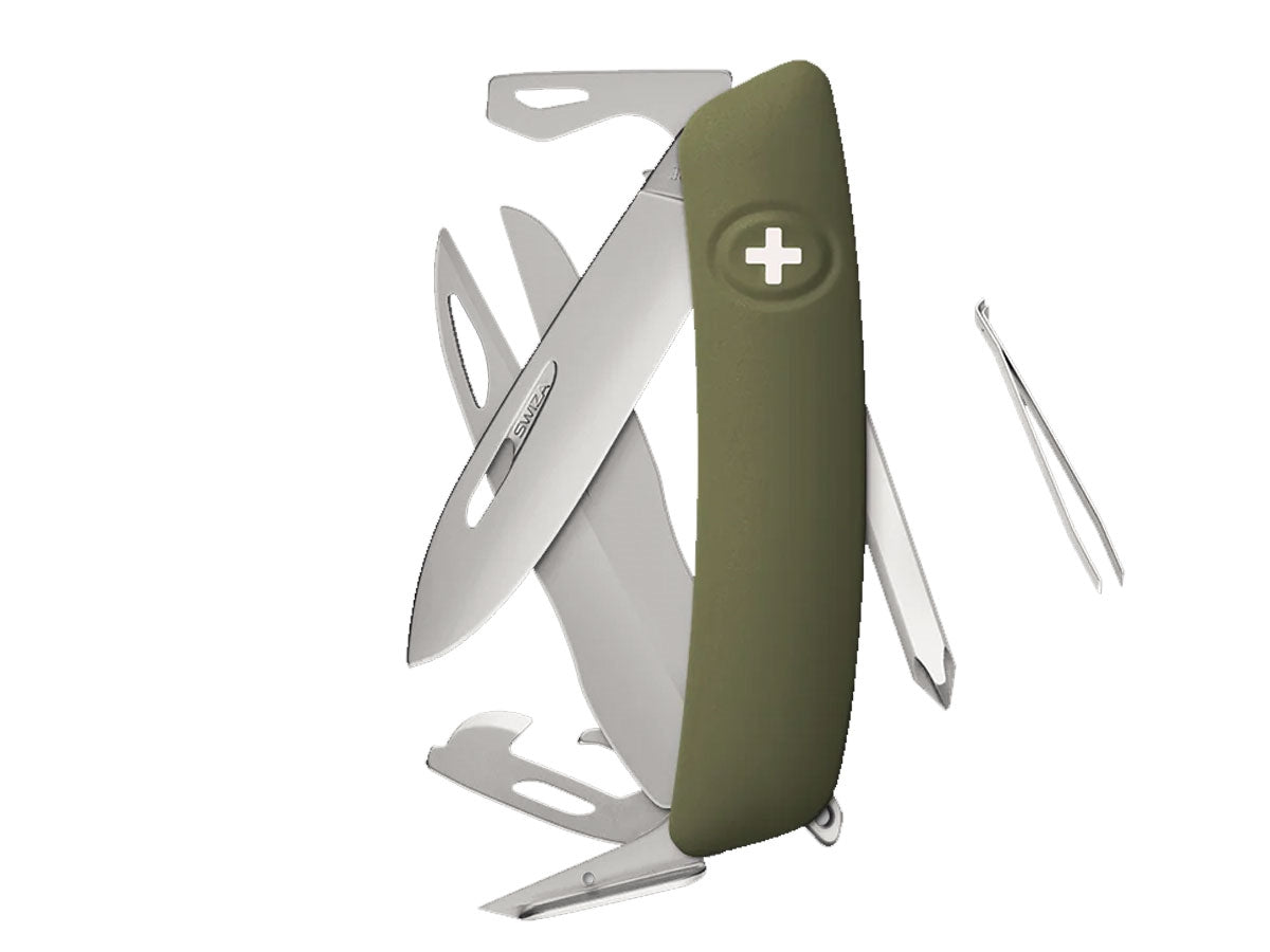 Swiza D08R Am Scissors Olive (KNR.0126.1050)