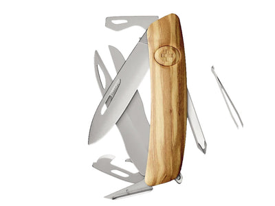 Swiza D08R Am Scissors Wood Olive (KNR.0126.6310)