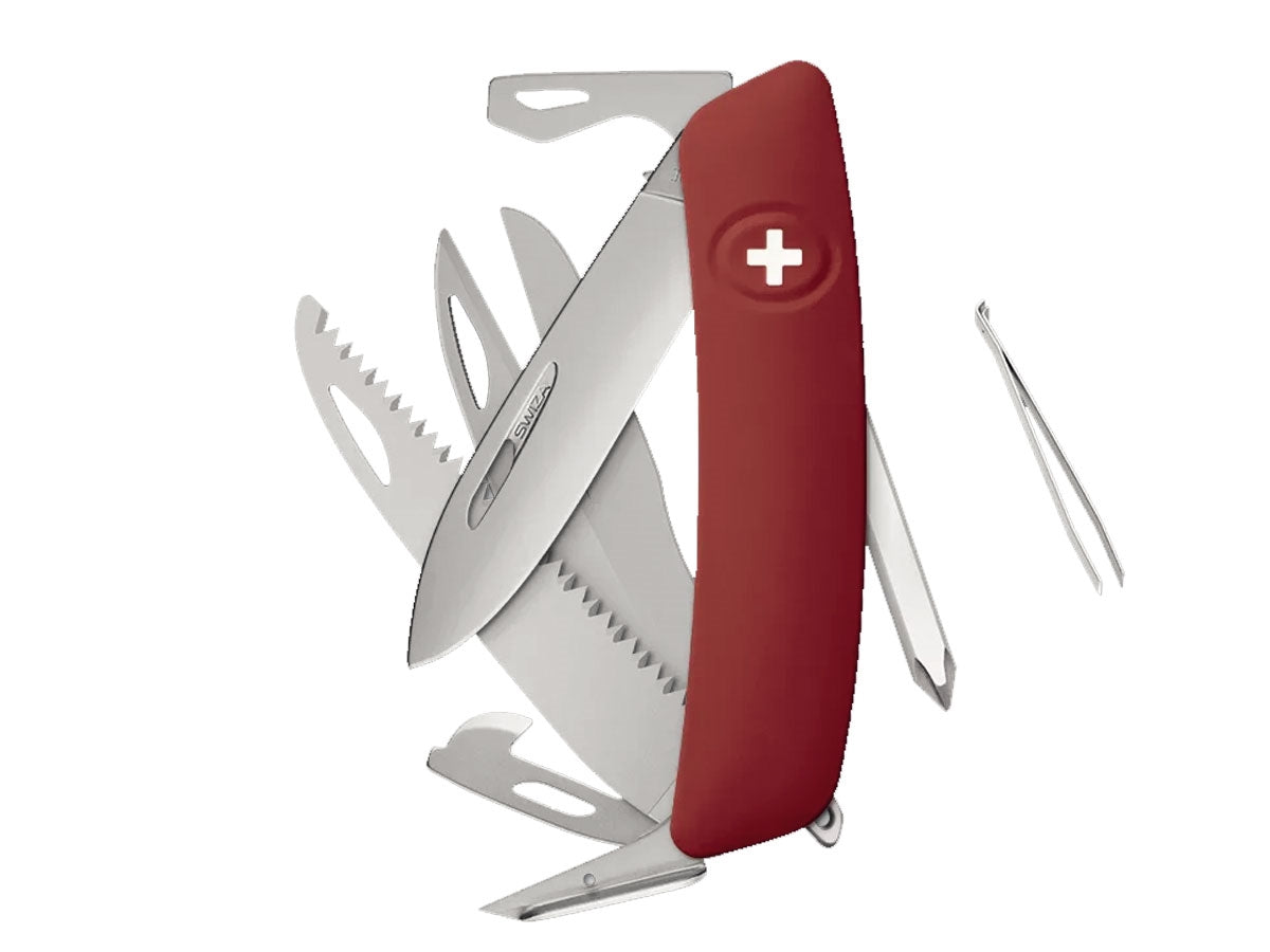 Swiza D10R Am Saw & Scissors Red (KNR.0146.1900)