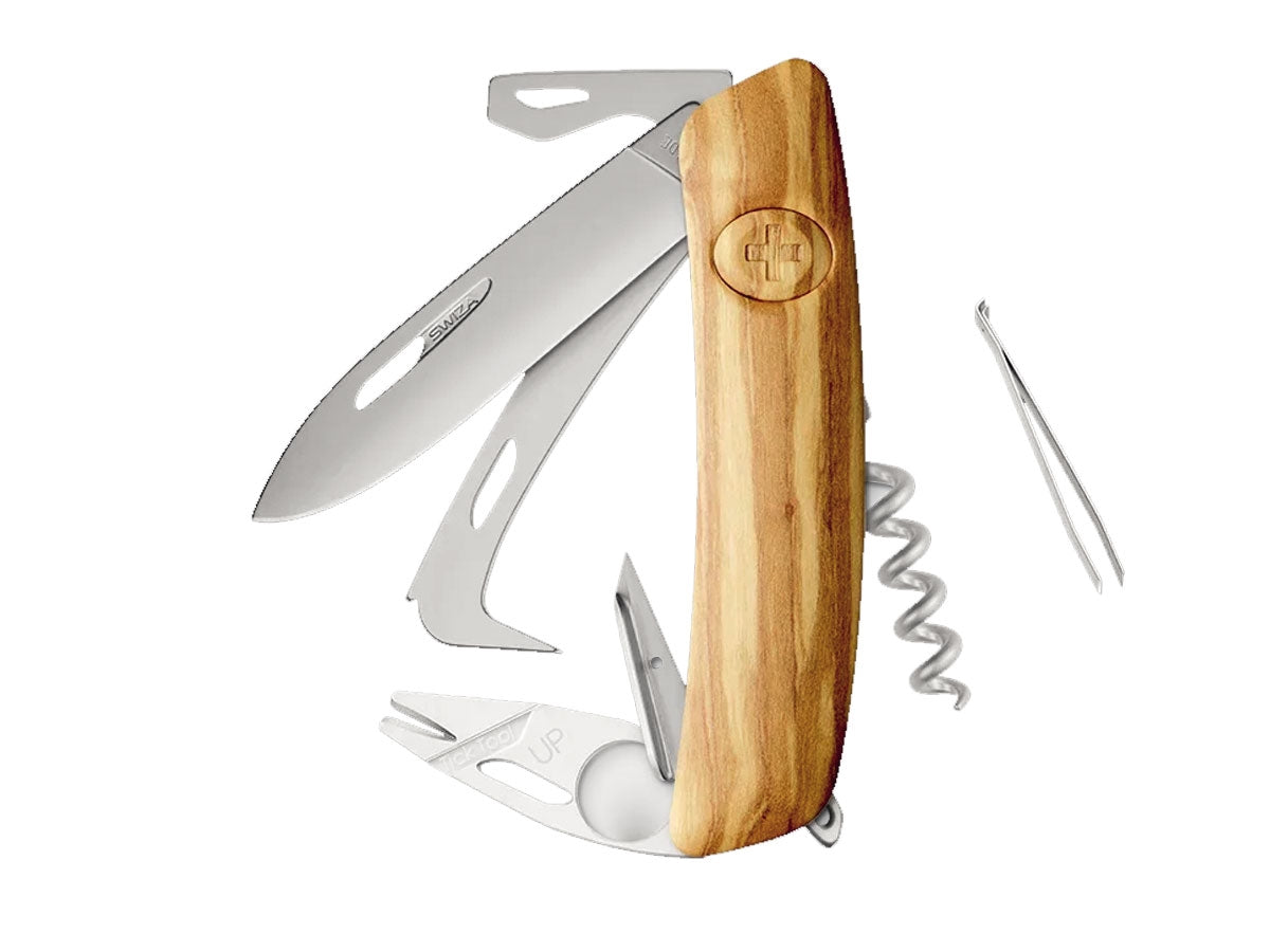 Swiza HO05R-TT Am Horse & Tick Tool Wood Olive (KHO.0096.6310)
