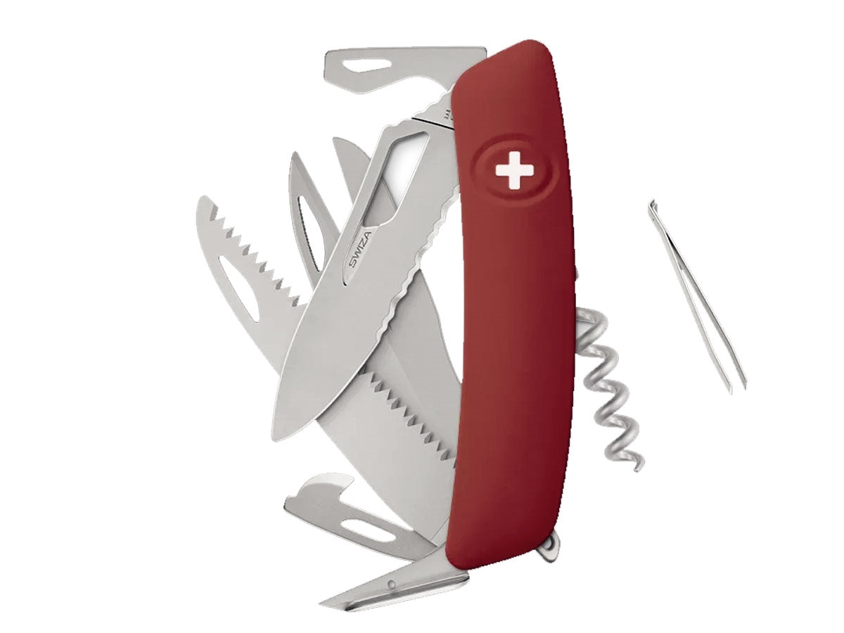 Swiza SH09TR Am Saw & Scissors Wavy Edge Red (KST.0136.1900)