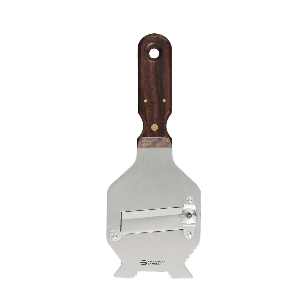 Sanelli Tagliatartufi Manico Legno di Palissandro Lama Liscia 21,5x8,5 cm