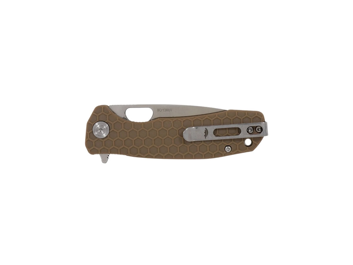 Honey Badger HB1002 Flipper Drop Point Large Tan - foto 2
