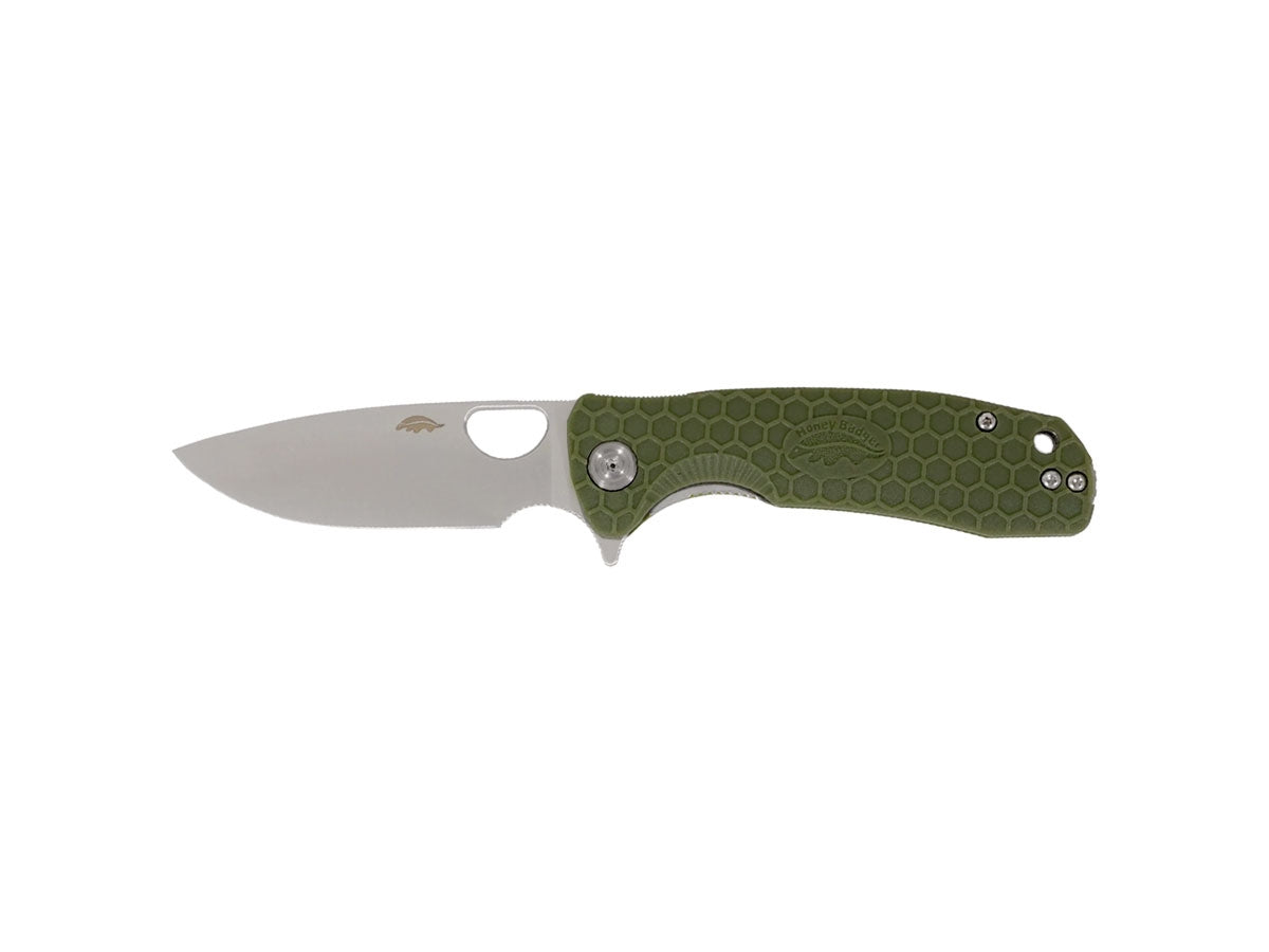 Honey Badger HB1023 Flipper Drop Point Small Green