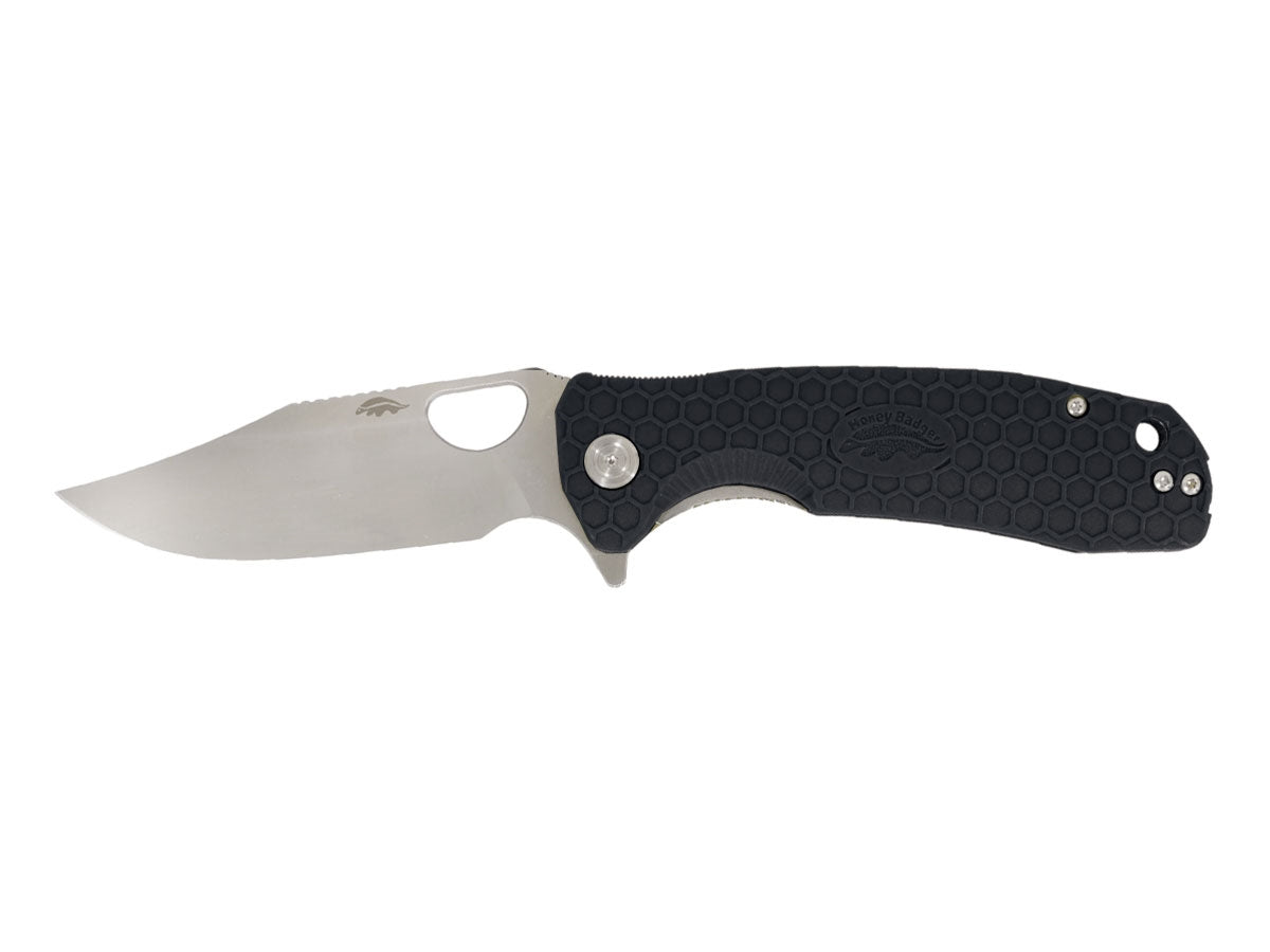Honey Badger HB4063 Clip Point Large Black