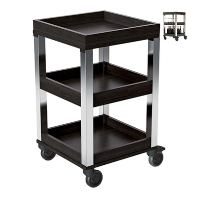 Pinti Buffet Carrello Portabottiglie Legno 50x50 cm H 94