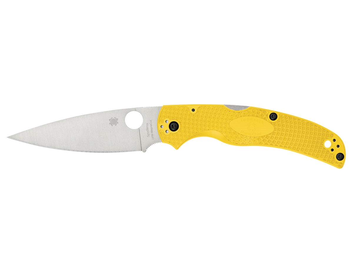Spyderco Native Chief Salt C244PYL lama piatta Salt anticorrosione manico FRN giallo - vista principale