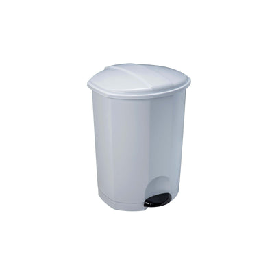 Bidone Polietilene Bianco con Pedale 30 Litri 36x37 cm H 47