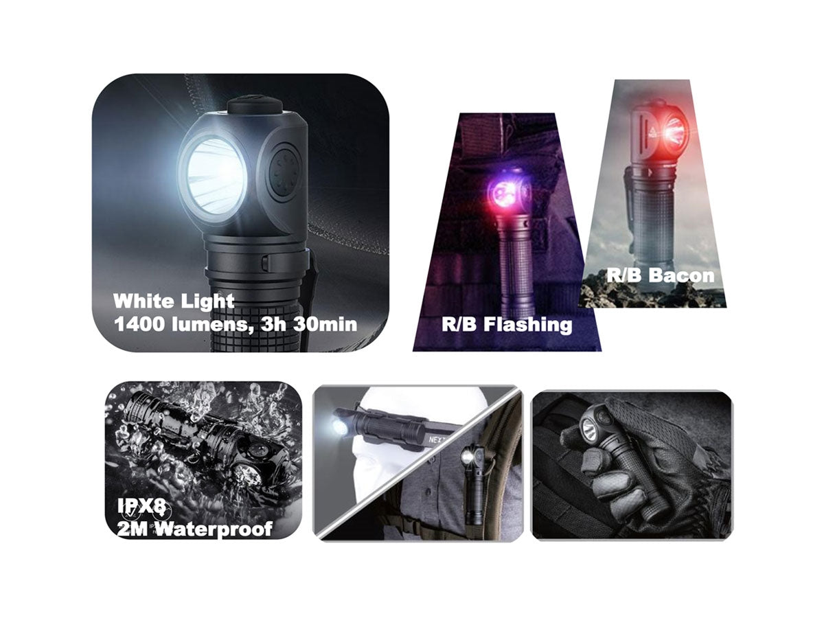 Nextorch Headlamp CorSTAR Ricaricabile 1400 Lumens Led - foto 2