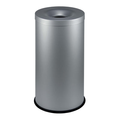 Gettacarte Antifuoco Grigio 90 Litri Ø 38 cm H 75