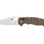 Spyderco Manix 2 XL C95MPCW2 guancette canvas Micarta marrone, lama CPM CRU-WEAR
