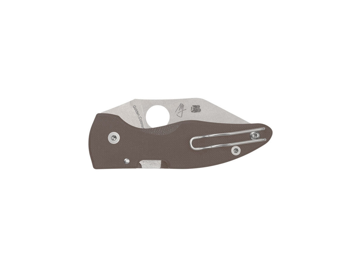 Spyderco Microjimbo Brown G-10 Cpm 15V Plain C264GPBN15V - foto 2