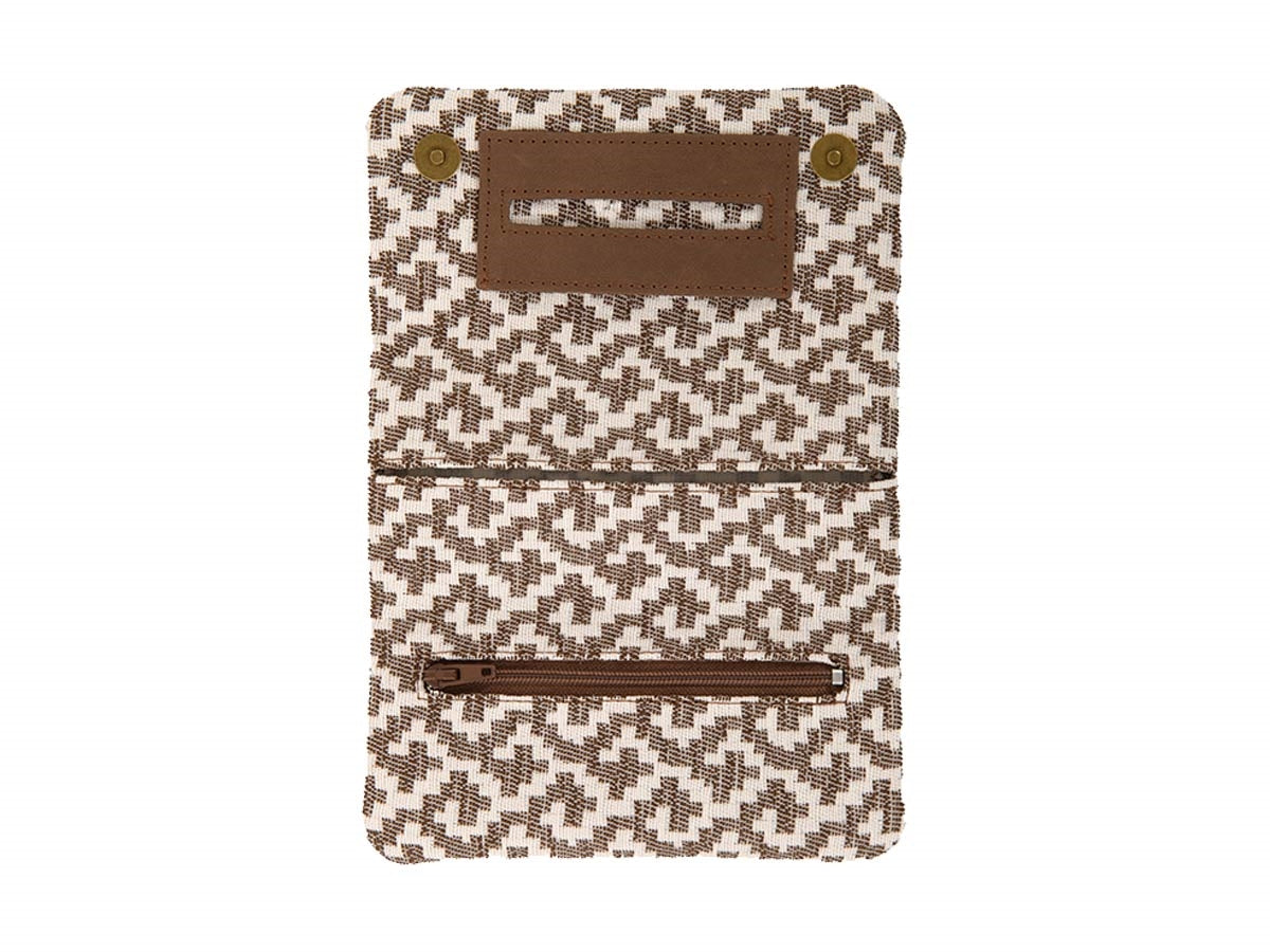 Borsa portatabacco Mestango Dual Spirit 1015 marrone motivo - vista laterale