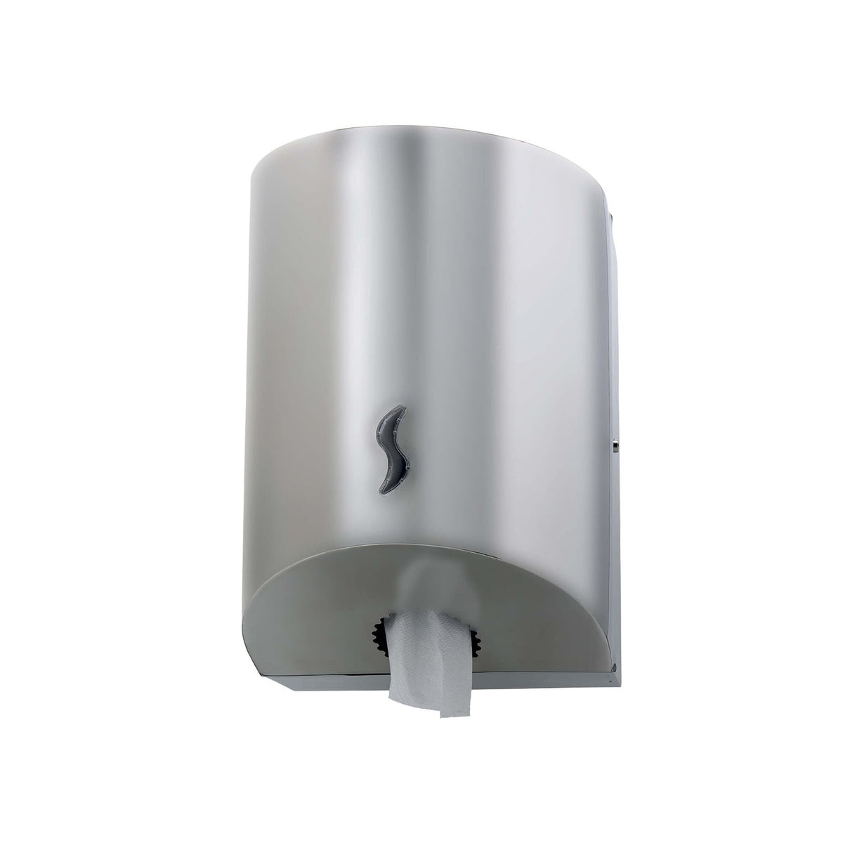 Distributore Carta Murale in Acciaio Inox Satinato a Srotolamento 27x26 cm H 37 cm