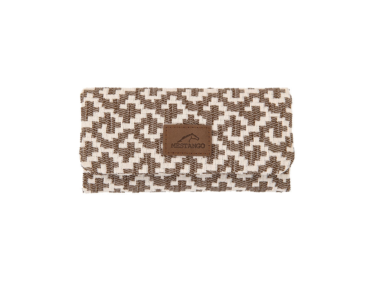 Borsa portatabacco Mestango Dual Spirit 1015 marrone con motivo Boho Pattern
