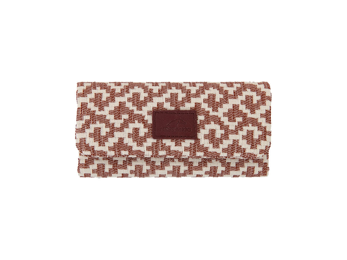 Borsa portatabacco Mestango Dual Spirit 1015 burgundy con motivo Boho