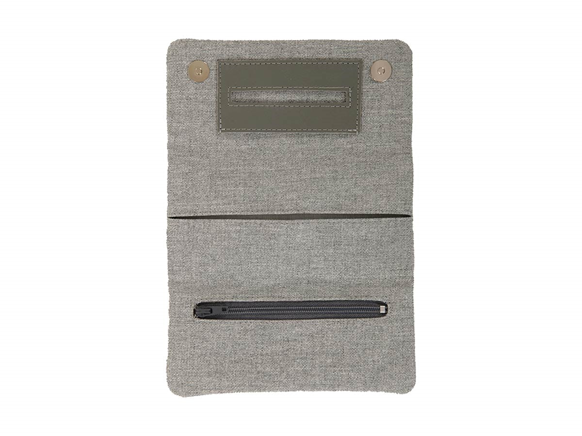 Borsa portatabacco Mestango Dual Spirit 1015 grigia - vista laterale