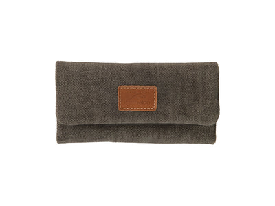Borsa portatabacco Mestango Terra 1014 effetto velluto grigio verde